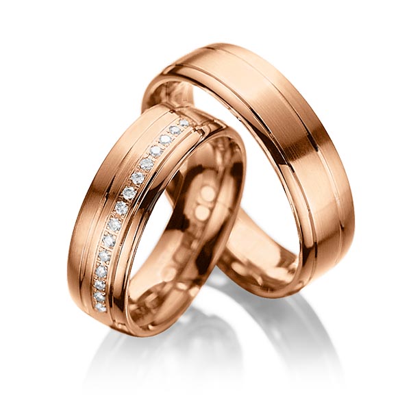 Trouwringen - Rood goud - A-1034-6