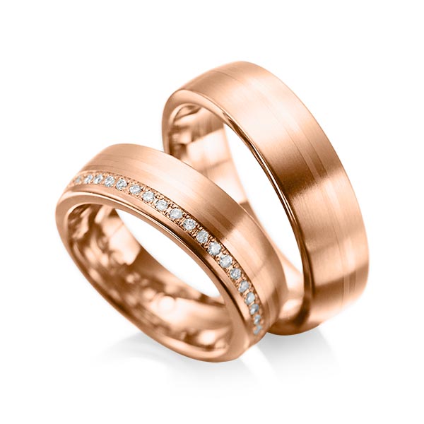 Trouwringen - Rood goud - A-1030-6