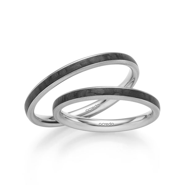 Trouwringen - Wit goud - S-1307-2