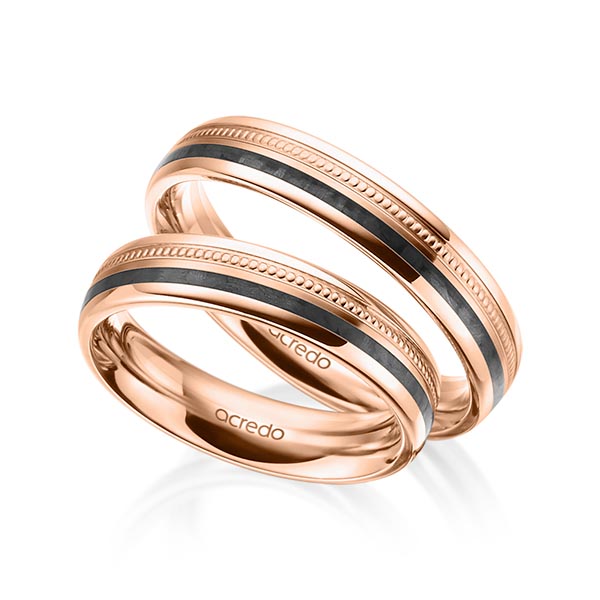 Trouwringen - Rood goud - S-1197-7