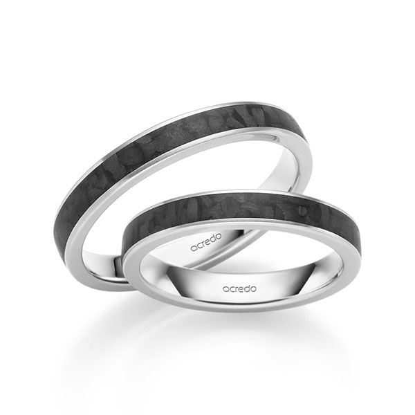 Trouwringen - Wit goud - S-1308-6