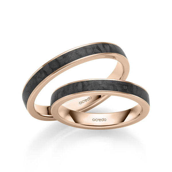 Trouwringen - Rood goud - S-1308-4