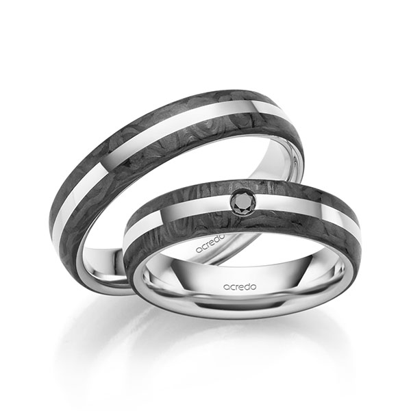 Trouwringen - Wit goud - S-1312-6