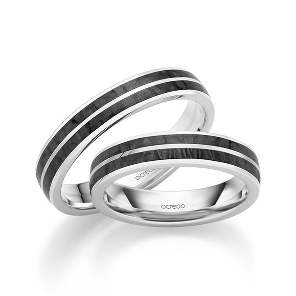 Trouwringen - Wit goud - S-1309-5