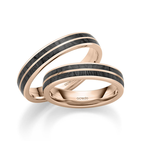 Trouwringen - Rood goud - S-1309-10