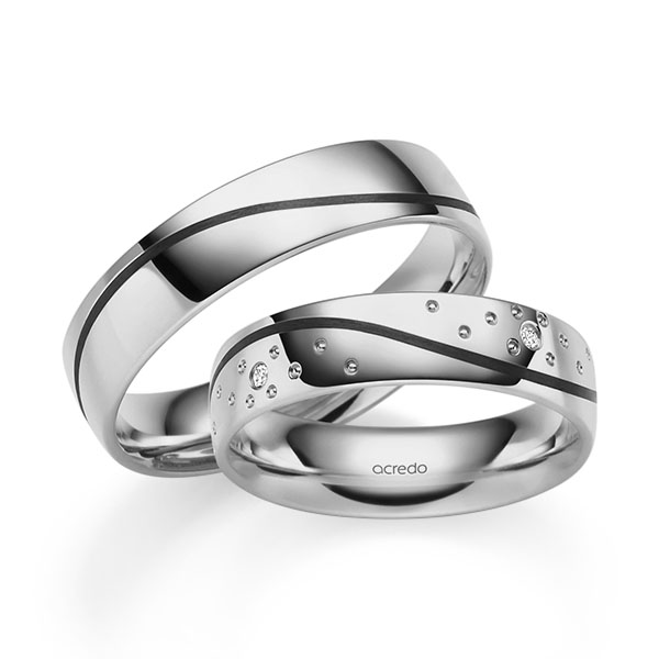 Trouwringen - Platina - S-1306-4