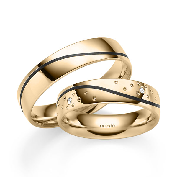 Trouwringen - Rosé goud - S-1306-1