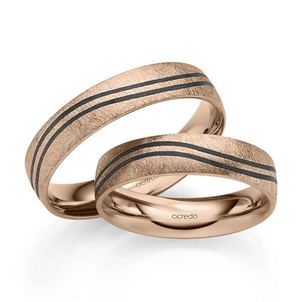 Trouwringen - Rood goud - S-1304-6