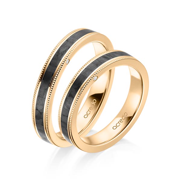 Trouwringen - Rosé goud - S-1193-1