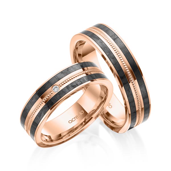 Trouwringen - Rood goud - S-1192-4