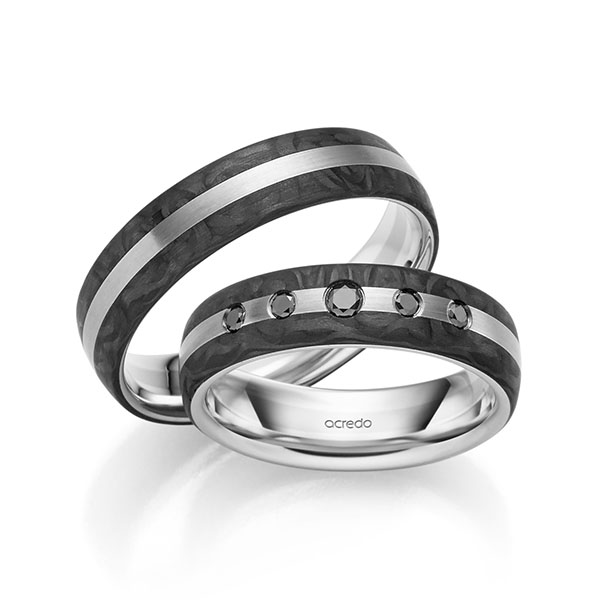 Trouwringen - Wit goud - S-1310-5