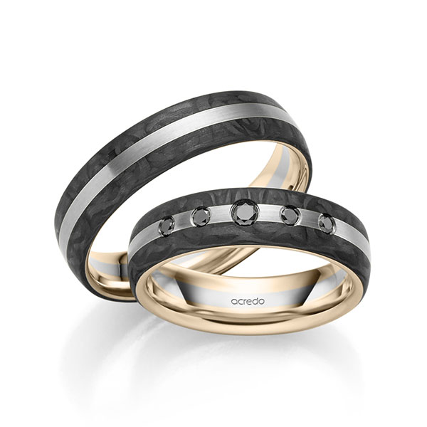 Trouwringen - Signature Goud/Wit goud - S-1310-1