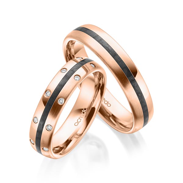 Trouwringen - Rood goud - S-1198-4