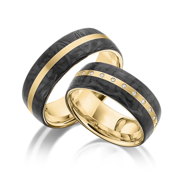 Trouwringen - Geel goud - S-1175-3