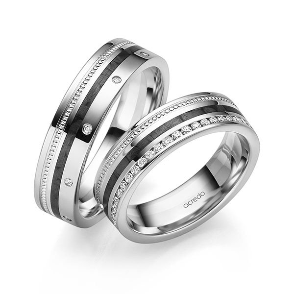 Trouwringen - Wit goud - S-1341-8