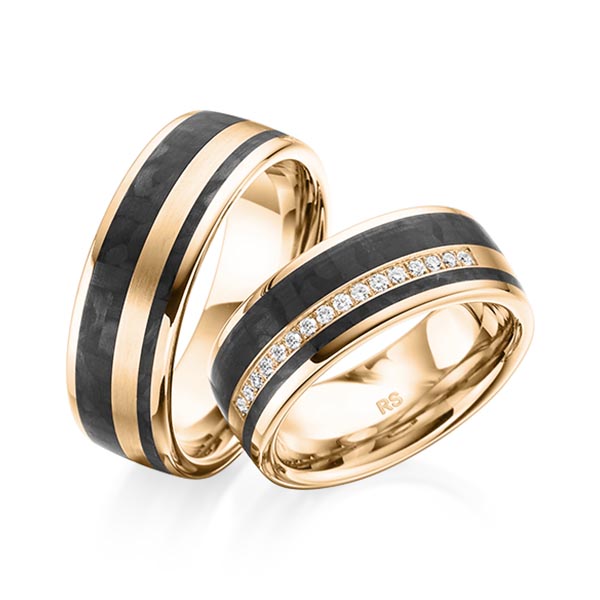 Trouwringen - Rosé goud - S-1180-2