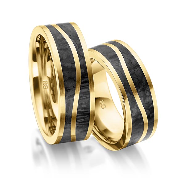 Trouwringen - Geel goud - S-1177-3