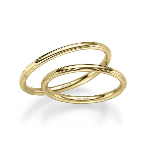Trouwringen - Geel goud - S-1280-5
