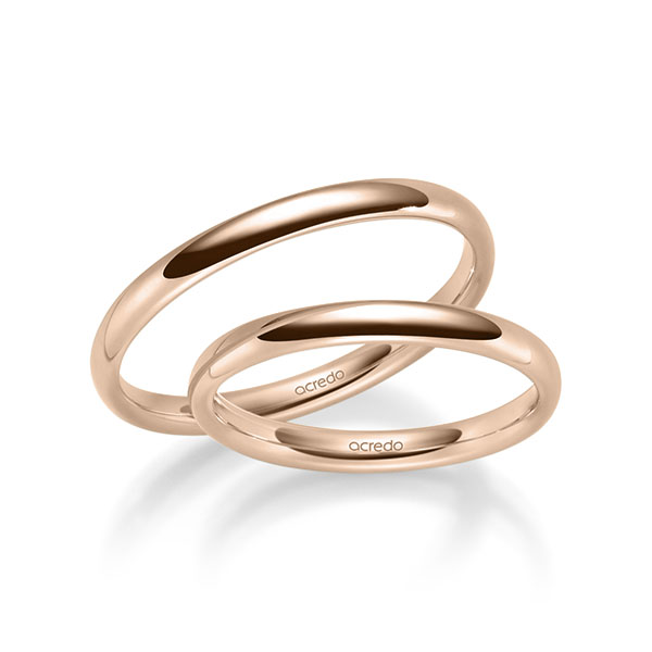 Trouwringen - Rood goud - S-1262-4