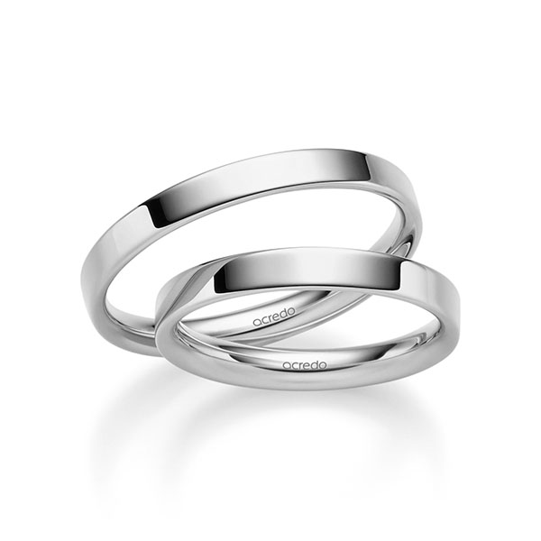 Trouwringen - Wit goud - S-1291-6