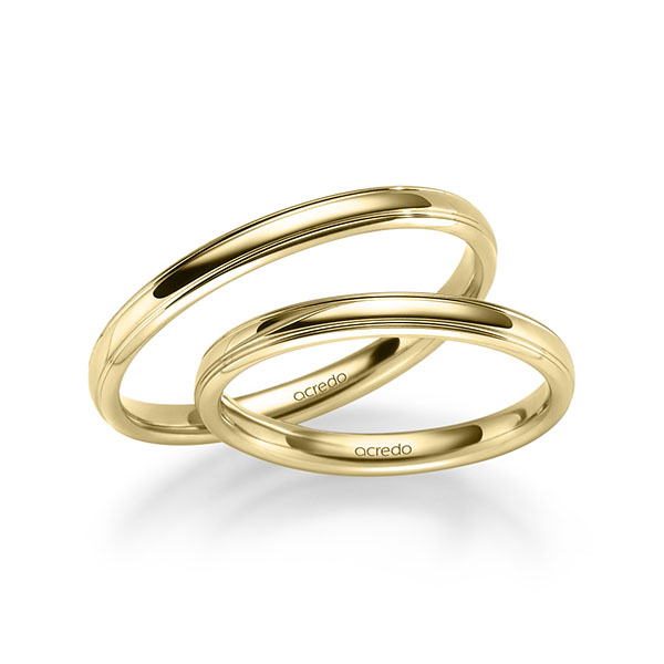 Trouwringen - Geel goud - S-1281-5