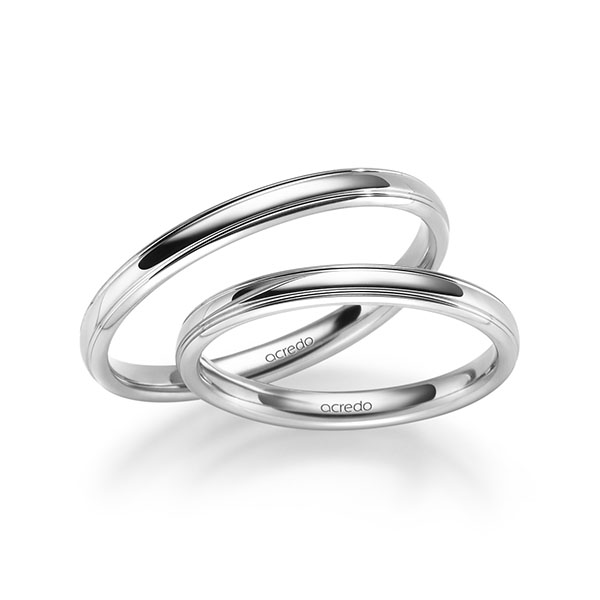 Trouwringen - Wit goud - S-1281-9