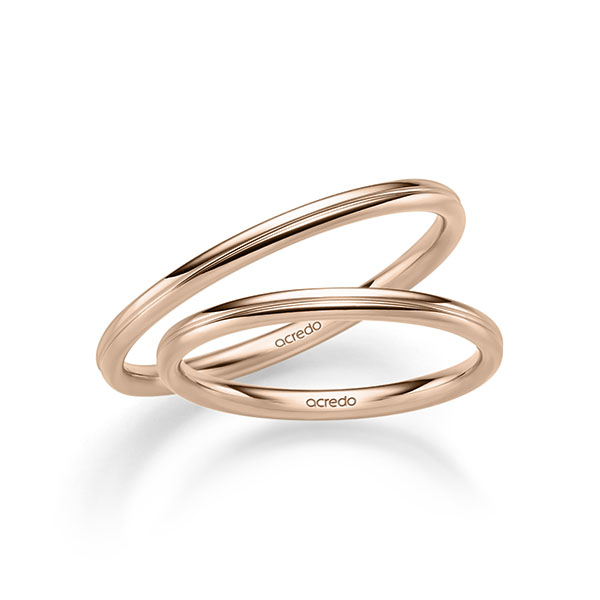 Trouwringen - Rood goud - A-2525-8