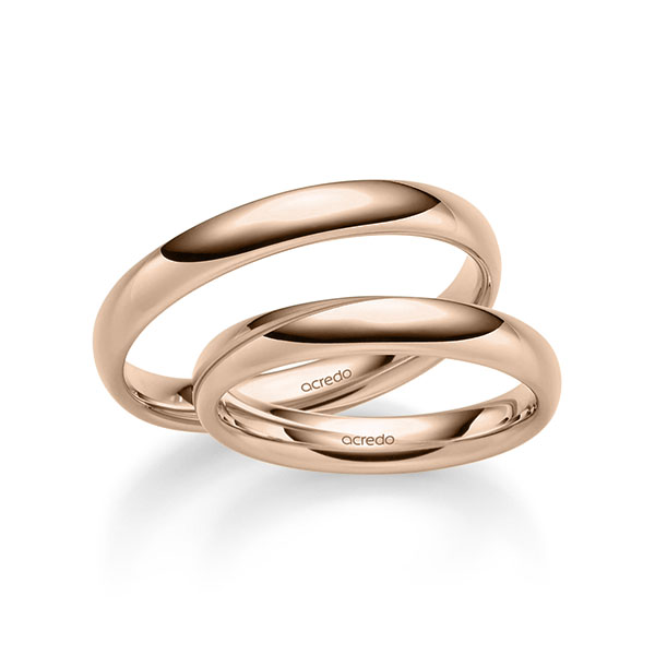 Trouwringen - Rood goud - S-1292-4
