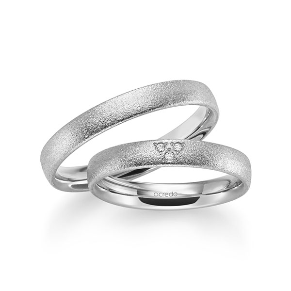 Trouwringen - Wit goud - S-1252-5