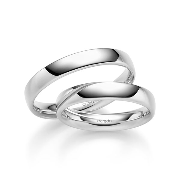 Trouwringen - Wit goud - S-1293-6