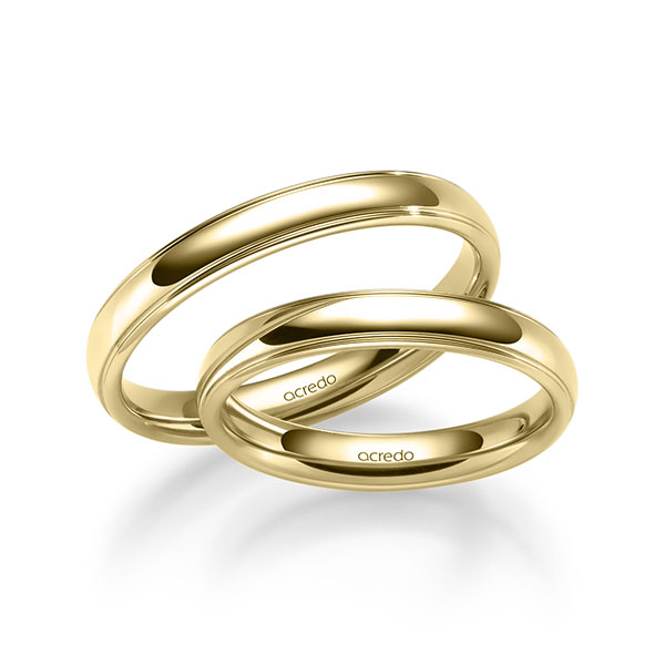 Trouwringen - Geel goud - S-1283-5