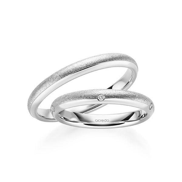 Trouwringen - Wit goud - S-1257-5