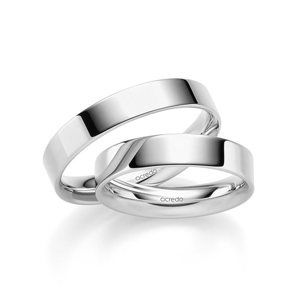 Trouwringen - Wit goud - S-1294-6