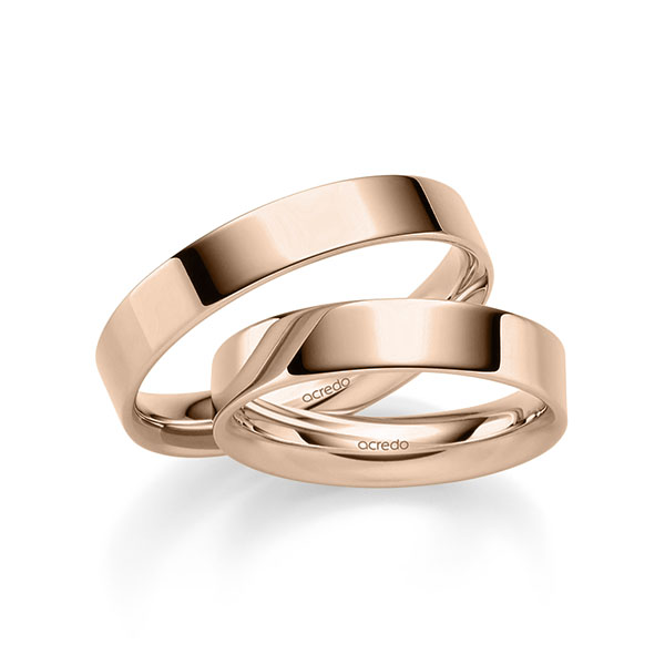 Trouwringen - Rood goud - S-1294-4