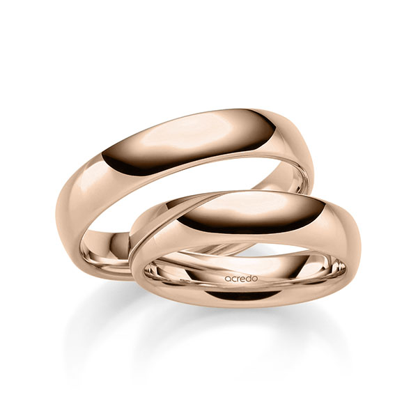 Trouwringen - Rood goud - S-1295-4