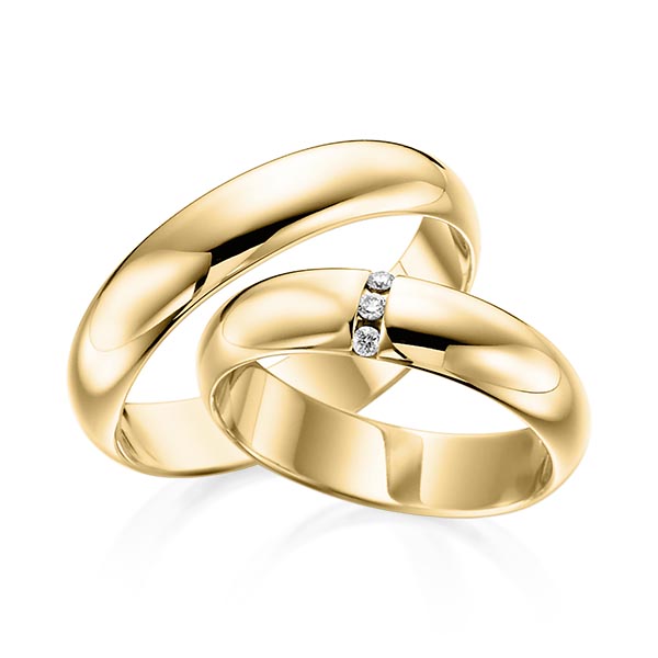 Trouwringen - Geel goud - S-1086-1