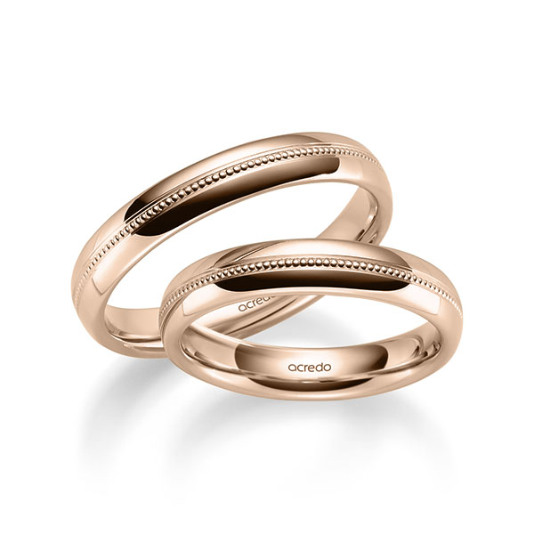 Trouwringen - Rood goud - S-1274-5