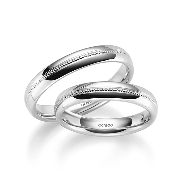 Trouwringen - Wit goud - S-1274-1