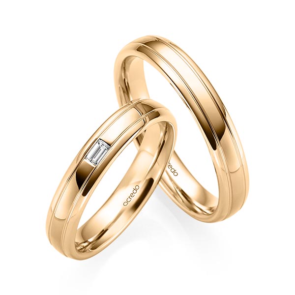 Trouwringen - Rosé goud - S-1229-7