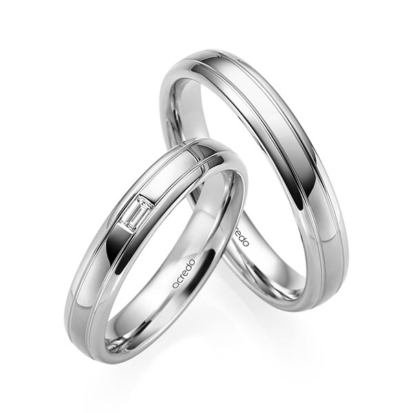 Trouwringen - Platina - S-1229-8