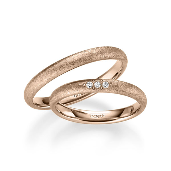 Trouwringen - Rood goud - S-1258-13