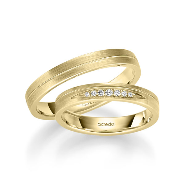 Trouwringen - Geel goud - S-1255-10
