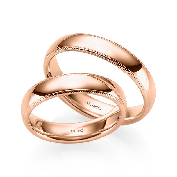 Trouwringen - Rood goud - S-1239-2