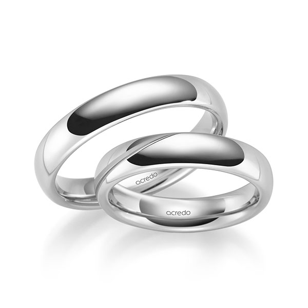 Trouwringen - Wit goud - S-1266-1