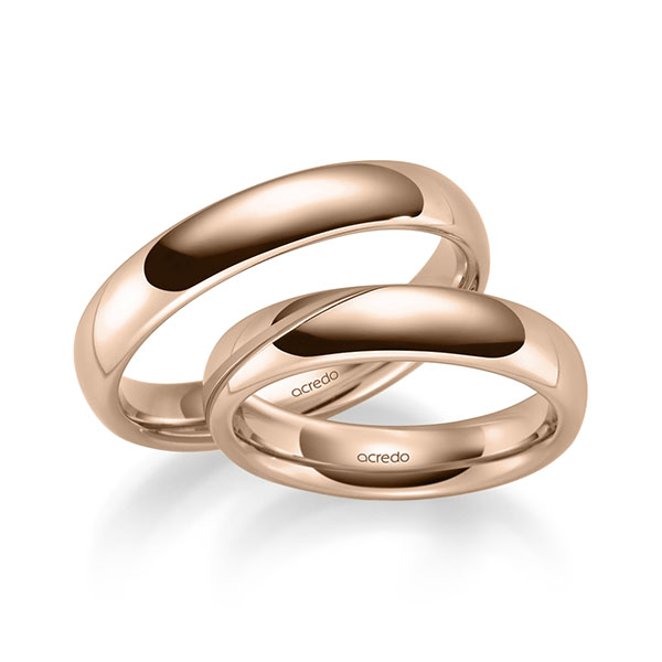 Trouwringen - Rood goud - S-1266-5