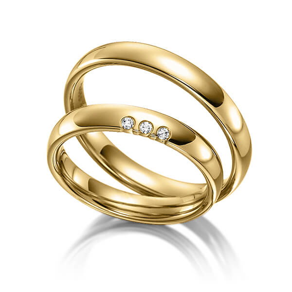 Trouwringen - Geel goud - S-1117-3
