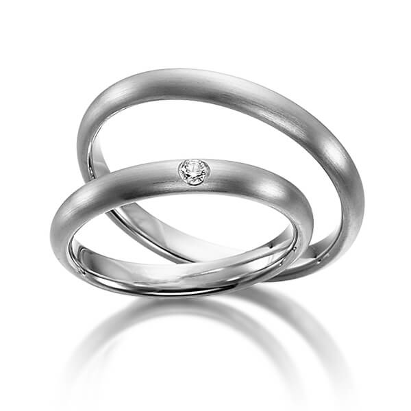 Trouwringen - Wit goud - S-1112-1