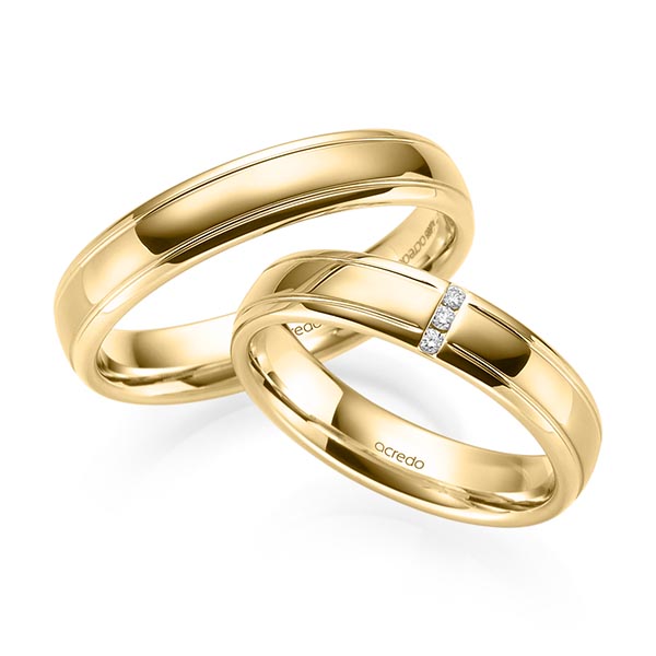 Trouwringen - Geel goud - S-1230-6