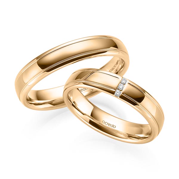 Trouwringen - Rosé goud - S-1230-7
