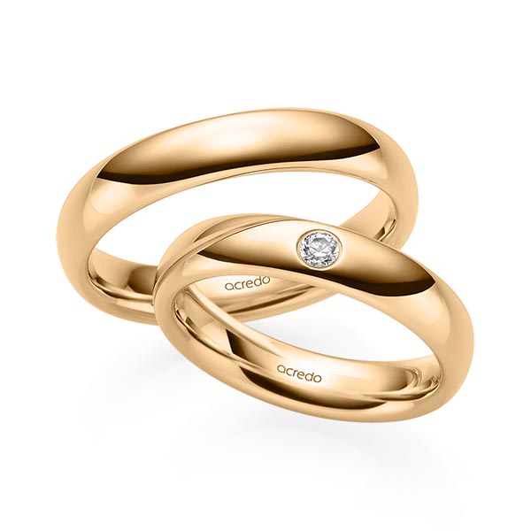 Trouwringen - Rosé goud - S-1221-3